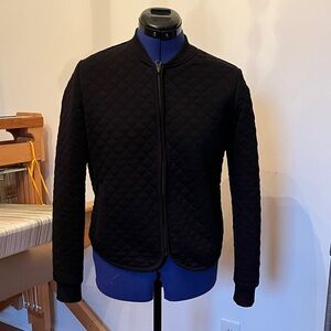 Marine Layer Quilted Black Jacket